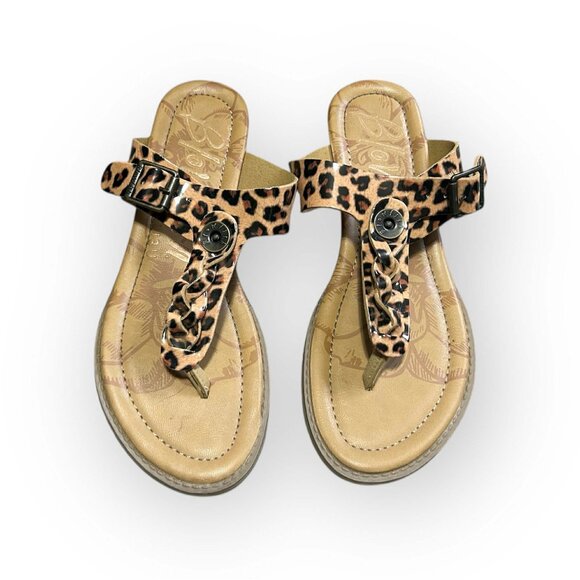 Blowfish Malibu Women’s Sandals Size 7.5 Leopard Strap Buckle - Picture 1 of 9